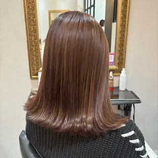 ミディアム カラー 🖤N゜JILLVA 🤍店長/川田 栞のヘアスタイル