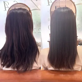 セミロング KUMA／髪質改善 🎀のヘアスタイル