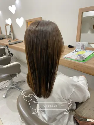 ロング カラー やまこし 美裕樹のヘアスタイル