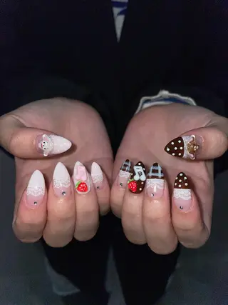 ネイル うの 韓国ﾈｲﾙ໒꒱⋆⭒˚のネイルデザイン