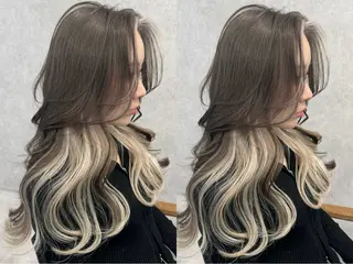 セミロング ブリーチ/ハイトーン LOWRL【ロウル】のヘアスタイル