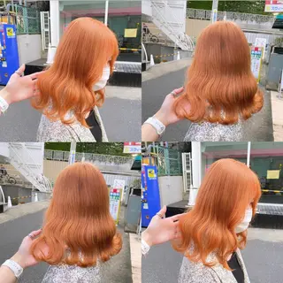セミロング 🤍ムラ修正ブリーチ 🤍原宿/YUUのヘアスタイル