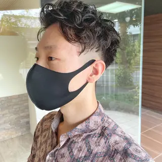 パーマ メンズ ✨ミニモ指名奈良1位 ✨濱崎のヘアスタイル
