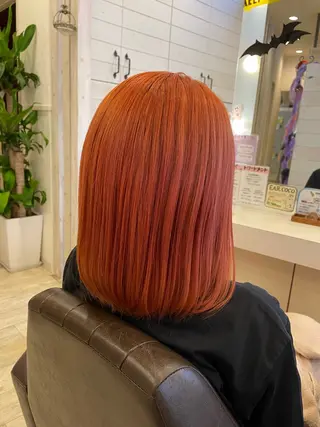 セミロング カラー 東恩納 誠のヘアスタイル