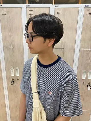 ミディアム パーマ シミズ アスカのヘアスタイル