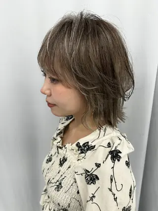 カラー ミディアム 💜艶髪カラー💜 🎶富川美希🎶のヘアスタイル