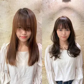 ロング カラー セキネ シュウヘイのヘアスタイル
