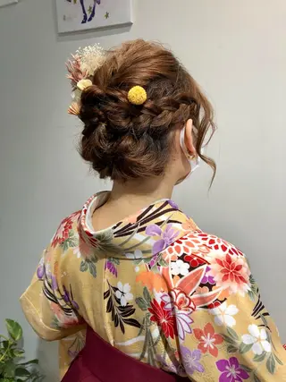 セミロング ヘアアレンジ トップ スタイリストのヘアスタイル