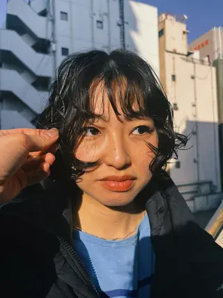 ショート パーマ パーマ/メンズパーマ /ボブパーマ/HYOのヘアスタイル