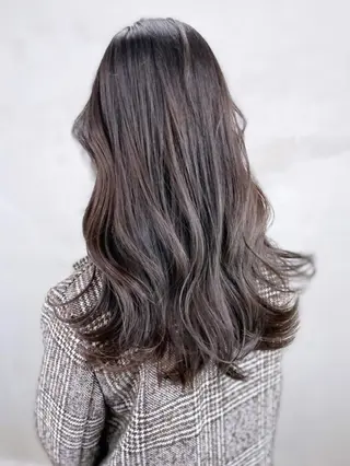 セミロング カラー パーマ ヘアアレンジ ITbyALBUM 中野店のヘアスタイル