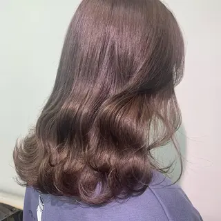 ミディアム カラー 韓国🤍ワンホンヘア みかん🇨🇳のヘアスタイル
