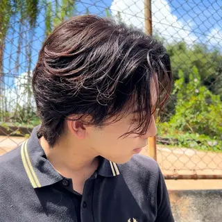 ショート パーマ メンズ おがた たくむの眉毛・アイブロウイメージ