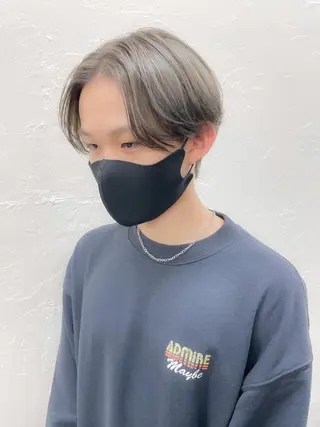 ショート カラー メンズ メンズパーマ メンズ特化ryoのヘアスタイル