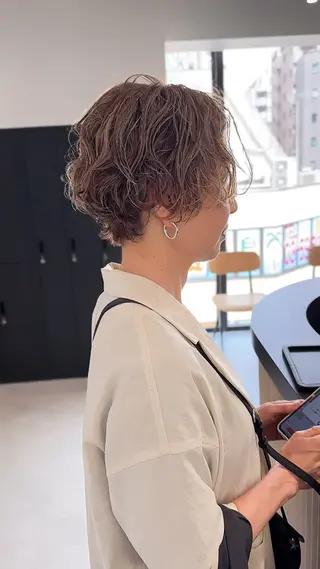 ショート SNSモニター募集！ くせ毛特化/大村のヘアスタイル