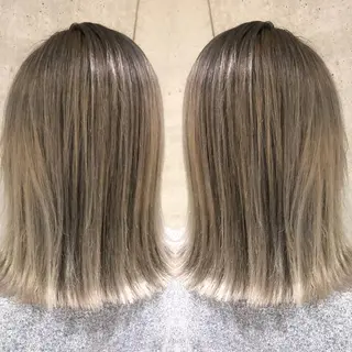 ミディアム カラーモデル募集中 美容室ハピスのヘアスタイル