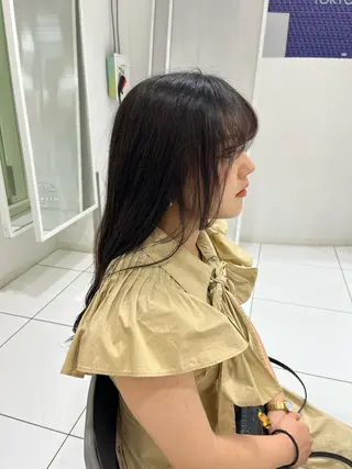 ロング カラー ウルフ🦋顔まわり ❤︎ ͛MEIのヘアスタイル