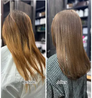 ロング 安田 恵のヘアスタイル