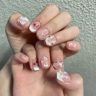 ネイル By moonネイル 🌷ワンホン/韓国風のネイルデザイン