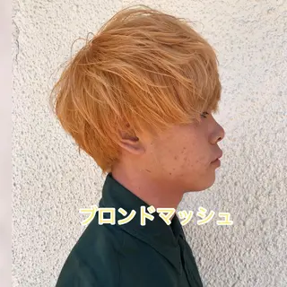 ショート カラー パーマ メンズ ニュアンスパーマ/ レイヤー/茶屋町のヘアスタイル