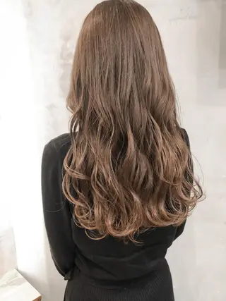 ロング カラー パーマ ヘアアレンジ ブリーチカラー🔥 パーマ【佐々木凌平】のヘアスタイル