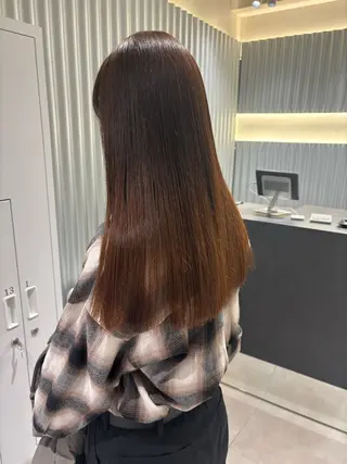 セミロング カラー ヘアアレンジ 押切 響 のヘアスタイル