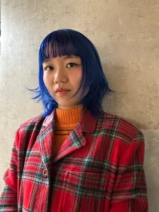 ショート ハイトーン/デザイン カラー/複雑履歴葉月のヘアスタイル