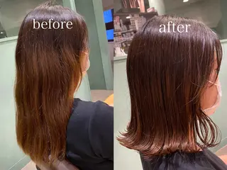 ミディアム equal銀座 黒田💚のヘアスタイル