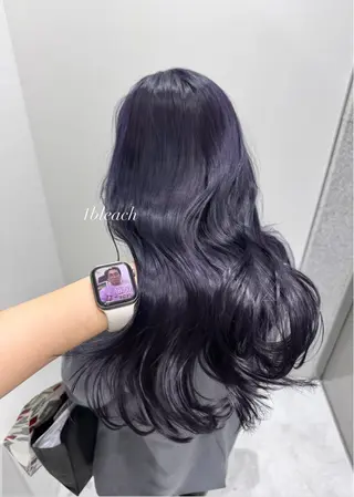 ロング カラー ヘアアレンジ 𝘳𝘺𝘰𝘬𝘢 髪質改善／ブリーチのヘアスタイル