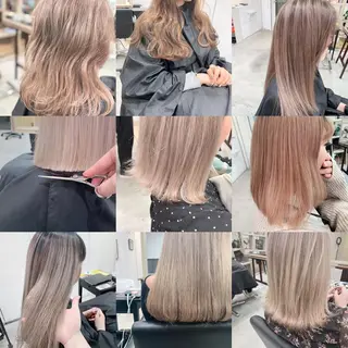セミロング カラー ヘアアレンジ 縮毛矯正 髪質改善寺坂雄飛💐のヘアスタイル