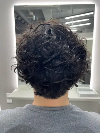 ショート パーマ メンズ ✨中野✨髪質改善✨ 野口虎剛のヘアスタイル