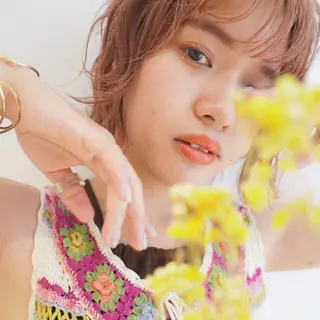 ショート カラー 岡安優太 顔まわり似合せが得意のヘアスタイル