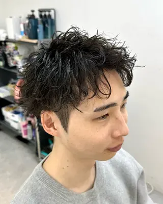 ショート パーマ メンズ 渋谷/メンズ専門 美容師🍚ふみやのヘアスタイル