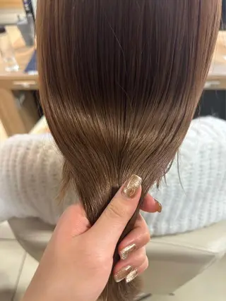 セミロング カーリーパーマ/ 透明ｶﾗｰ/MIKUのヘアスタイル