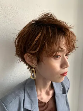 ショート 顔周りの垢抜けヘア 立山愛梨のヘアスタイル