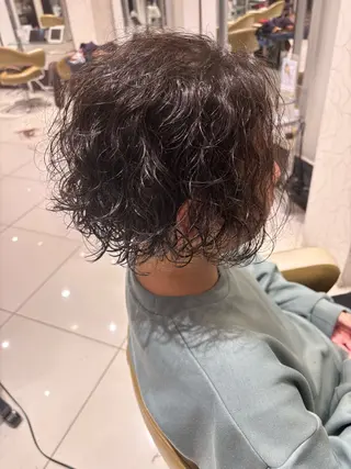 ミディアム メンズ EARTH北上店所属・0分パーマ/ メンズパーマ藤原海斗のヘアスタイル