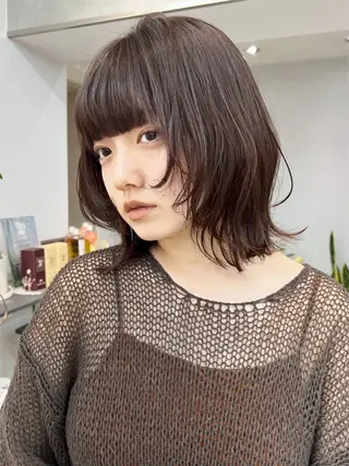 ミディアム カラー ウルフ🤍渋谷 🤍Mizukiのヘアスタイル