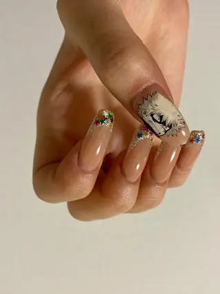 ロング 池袋痛ネイル Nok. 渡辺のネイルデザイン