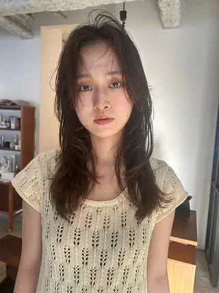 ロング カラー ヘアアレンジ 🎀suzuna 透明感colorのヘアスタイル