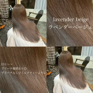 ロング カラー 🧸顔周りカット /透明感🎀のヘアスタイル