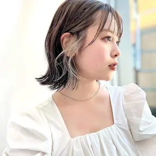 ショート カラー レイヤー専門家 ダブルカラー修のヘアスタイル