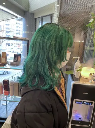 ミディアム カラー 城 健太郎 💎ハイトーンのヘアスタイル