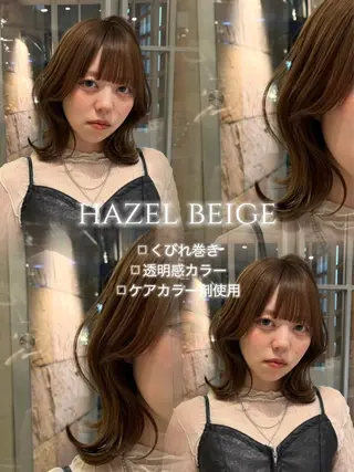 ミディアム 野呂 一遥のヘアスタイル