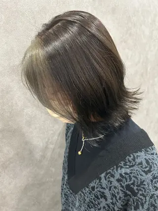 ミディアム カラー ミルクティー職人× HIROSEのヘアスタイル