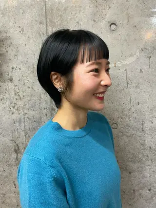 ショート カラー 前髪似合わせ | yukaのヘアスタイル
