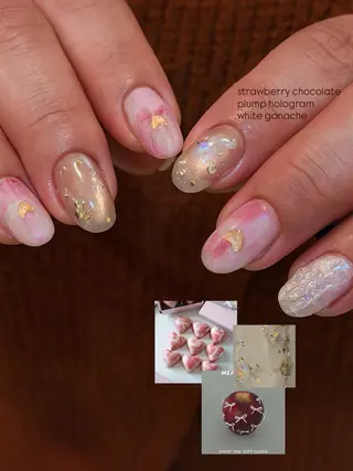 ネイル なんば堀江/育爪施術 ニュアンス✻Kaphのネイルデザイン