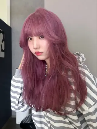 ロング カラー sion ✰デザインカラーのヘアスタイル