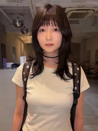 ミディアム 藤原 直希のヘアスタイル