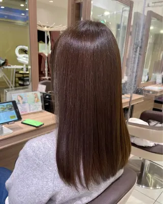 セミロング カラー 艶カラー みゆう🎀のヘアスタイル