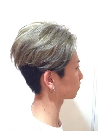 ショート カラー メンズ 境 健助のヘアスタイル