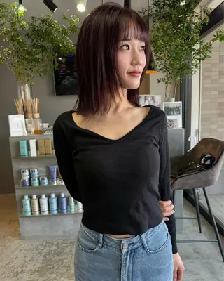 ミディアム 🍀石川尚之🍀 HELIMのヘアスタイル